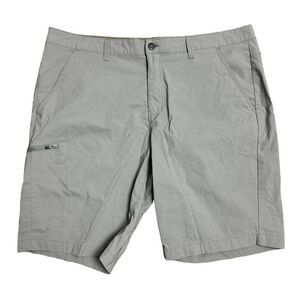 Eddie Bauer Mens Size 40 Tan Cargo Pocket Chino Performance Nylon Stretch Shorts